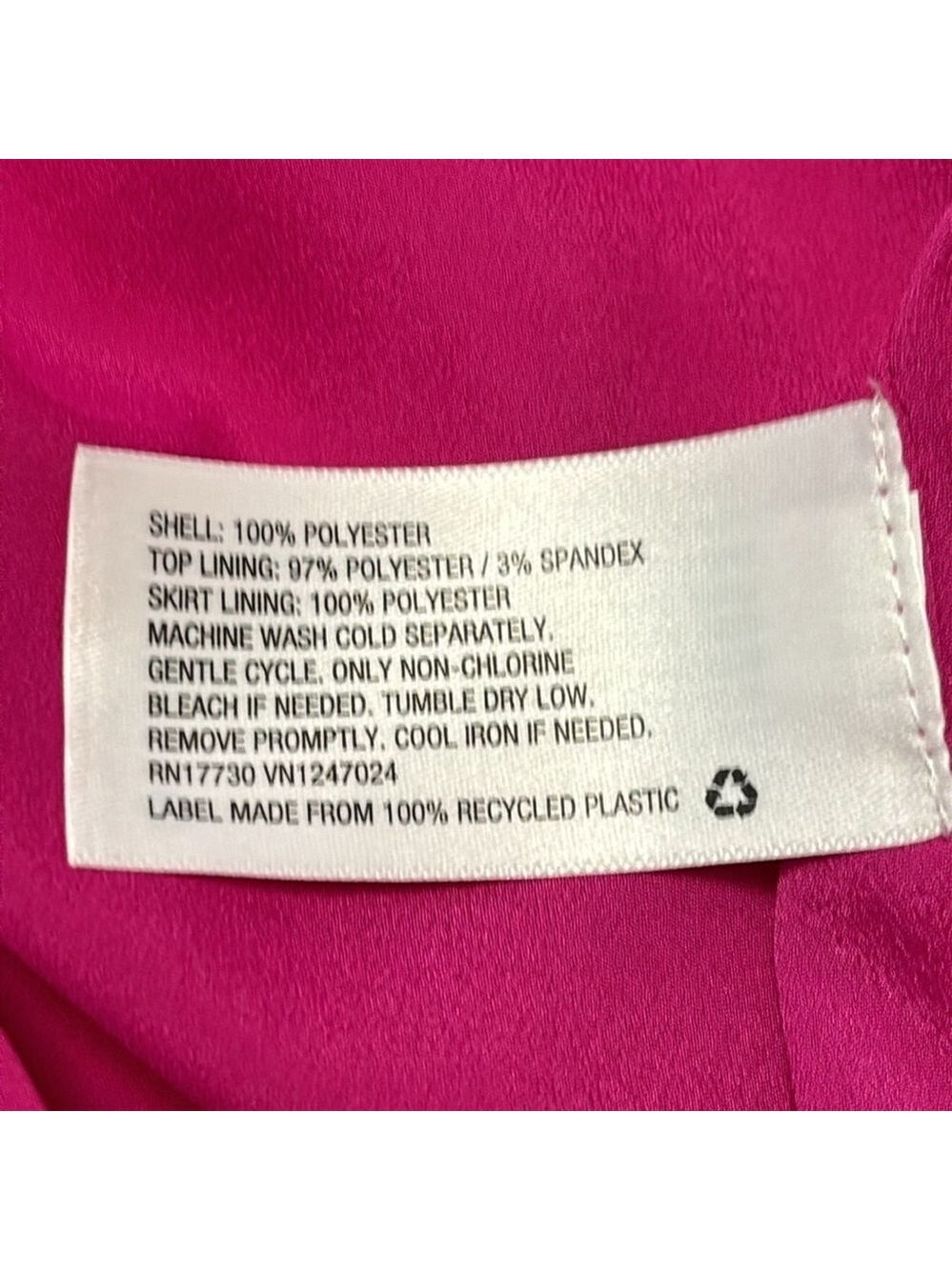 CUSHNIE X Target satin dress sleeveless lined pleated skirt pink red size 12 NEW - Picture 10 of 12
